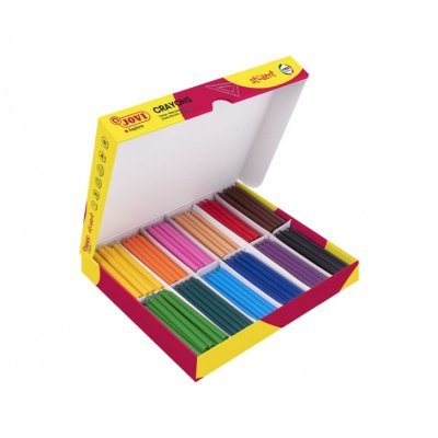 Jovi Crayons Student Caja de 300 Ceras Plasticas - Muy Resistentes - Acabado Brillante - Colores Mezclables - No Huelen Ni Manchan - Gran Duracion - Colores Surtidos
