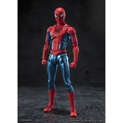 Figura tamashii nations sh figuarts spider - man no way home marvel spider - man (new red & blue suit)