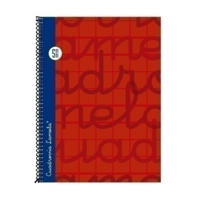 LAMELA BLOC t.FORR. 4º 80h CDV. 5 ROJO - Pack de 5 unidades