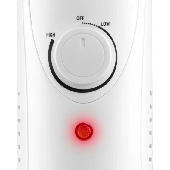 Radiador de aceite Orbegozo Junior RO 1020, 1.000 W, 7 elementos, termostato regulable, blanco - imagen 4