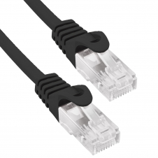 Phasak Cable de Red 100% Cu Cat.6 UTP Sólido Negro 0.50M