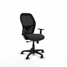 Piqueras y Crespo Aloc?n sincro malla negra bali negro brazos 1D base poliamida ruedas engomadas 50mm