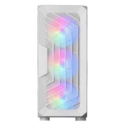 (Km0) CAJA ATX SEMITORRE GAMING MARS GAMING MC-TOR WHITE FRONTAL CON 3 VENTILADORES FRGB DE 120mm VE