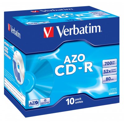 Verbatim CD-R AZO Crystal 700 MB 52x 10 pieza(s)