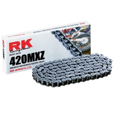 Cadena RK 420MXZ con 118 eslabones negro 420MXZ-118