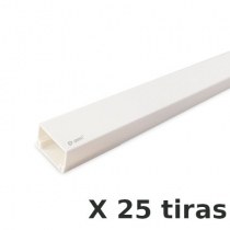 Canaleta de pared para cable eléctrico color blanco. Medidas 40 x 20 mm.  Tira de 2 metros : : Bricolaje y herramientas