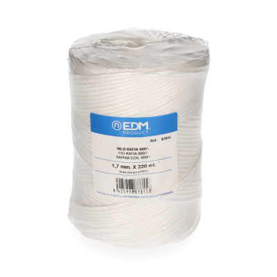 Cordel rafia blanco 600/1 calibre 1,7 mm x 220 m