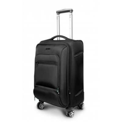 Urban Factory Mixee Maleta 4 Ruedas - Asa Telescopica Vertical y Asa Horizontal - Compartimento para Portatiles hasta 17.3 - Color Negro