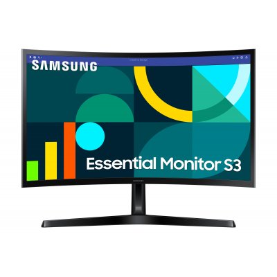 Samsung Monitor Curvo Essential Monitor S3 S24D366GAU/ 24/ Full HD/ Negro