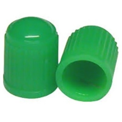Bolsa de tapones de plástico verde para válvula 50uds (para nitrógeno) 11904