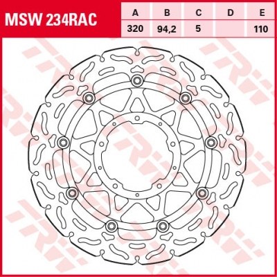 Discos de freno RAC TRW MSW237RAC