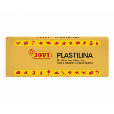 Jovi Caja de 15 Pastillas de Plastilina 150gr - 100% Vegetal - Muy Moldeable - No Se Seca - sin Gluten - Inocua y No Toxica - Color Naranja