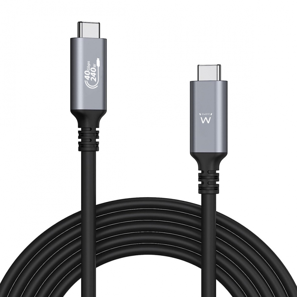 EWENT CABLE USB4 Thunderbolt 3/4  40Gbps  240W  USB-C  1m