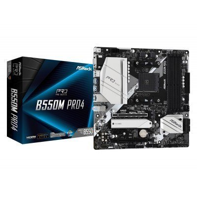 Placa base asrock am4 b550m pro4 m - atx - 4xddr4 - 6xsata6 - 2xusb 3.2 - 2xusb 2.0 90 - mxbdk0 - a0uayz