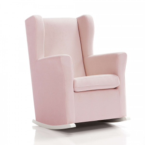 Sillón de lactancia tapizado en tela · SOGNO Flamingo · Alondra