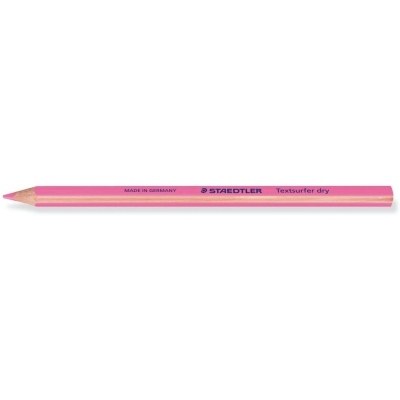 Staedtler Textsurfer Dry 128 64 Lapiz Fluorescente de Color Triangular - Mina de 4mm - Madera de Bosques Sostenibles - Color Rosa Neon