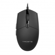 Tacens Anima AMG, Ratón Profesional Ergonómico, Diseño Natural Ultraligero, 3200DPI, Switches Mecánicos HUANO, Negro