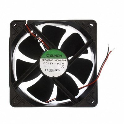 Ventilador 48Vdc 120x120x38mm 9,6W 2 Cables BOLAS