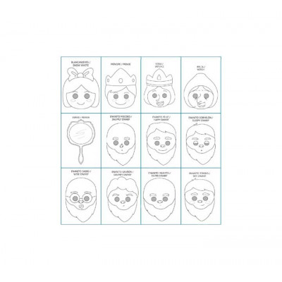 PACK 12 CARETAS NIEFENVER BLANCANIEVES 1400101