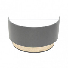 Aplique Kandy 1xe27 Natural/gris 17x30x15 Cm