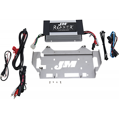 Kit amplificador DSP programable 800 W 4 canales Rokker® XXR J + M JAMP-800HC14SGP