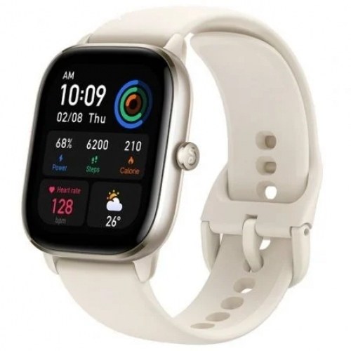 Amazfit GTS 4 Mini Reloj Smartwatch - Pantalla Amoled 1.65 - Caja de Aluminio - Bluetooth 5.2 - Resistencia al Agua 5 ATM - Color Blanco