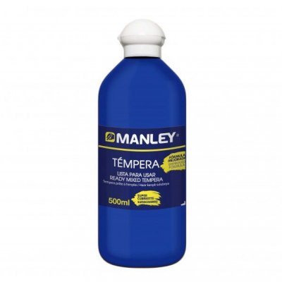 BOTE 500ML TEMPERA LIQUIDA MANLEY AZUL OS MNP18926