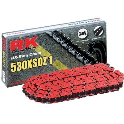 Cadena RK FR530XSOZ1 con 94 eslabones rojo RR530XSO-94