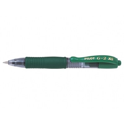 Pilot Boligrafo de Gel G2 Pixie XS Retractil - Punta de Bola Redonda 0.7mm - Trazo 0.32mm - Grip Ergonomico - Color Verde
