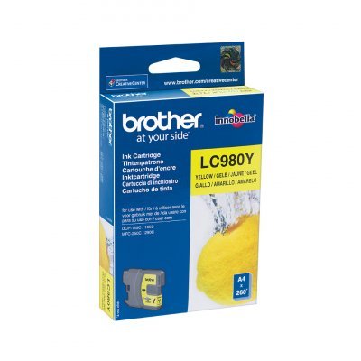 Cartucho de Tinta Original Brother LC- 980Y/ Amarillo