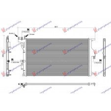 ADDITIONAL RADIATOR 1.5 DIESEL (650x395) (NRF)