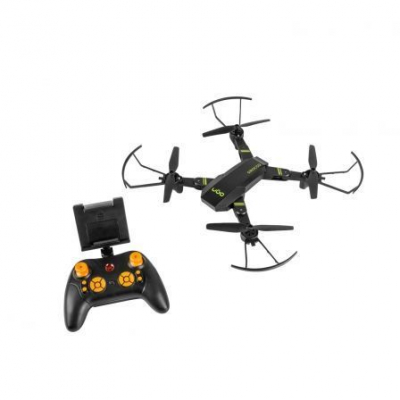 DRON UGO SIROCCO - 800MAH - CUADRICÓPTERO - ALCANCE 100M - CÁMARA HD - MICROSD - AUTONOMÍA 15 MIN - NEGRO