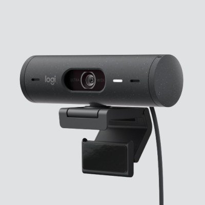 Webcam logitech brio 500 grafito full hd - usb tipo c