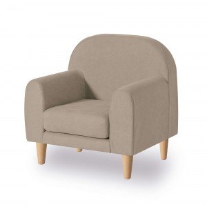 Sillón infantil individual en tela beige · Code SL121T-53