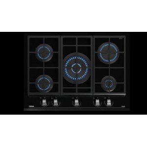 Placa de gas Teka GZC75330XBA, 5 zonas, Cristal Gas, ref. 112570188