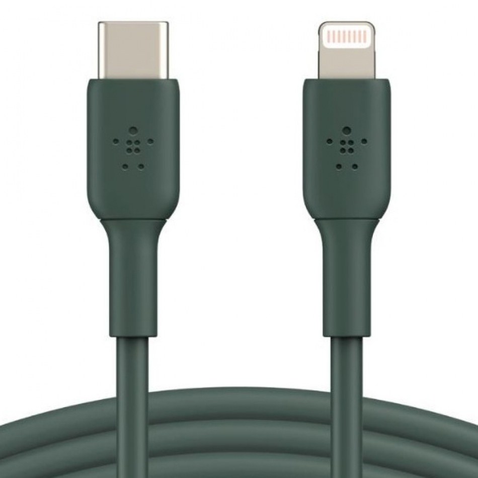 CABLE BELKIN CAA003BT1MMG USB-C A LIGHTNING BOOST CHARGE 1m DARK GREEN