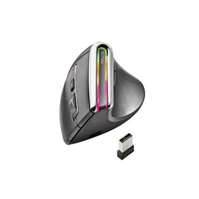 Ratón Ergonómico Inalámbrico por Bluetooth NGS Evo Karma/ Batería recargable/ Hasta 3200 DPI