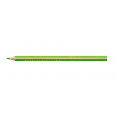 Staedtler Jumbo Noris 128 Lapiz Triangular de Color - Mina de 4mm - Resistencia a la Rotura - Diseño Ergonomico - Color Verde Claro