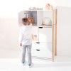 Armario infantil Montessori (puertas y cajones) madera/blanco · Eden+ NW130-M6012