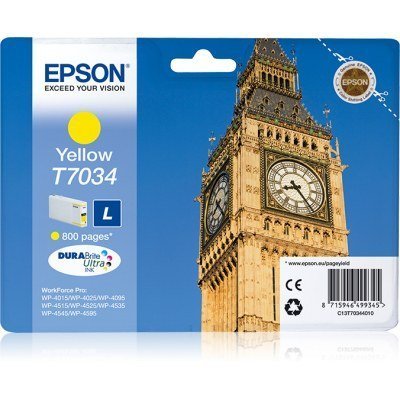Epson T7034 Amarillo Cartucho de Tinta Original - C13T70344010