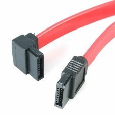 StarTech.com Cable Datos SATA en Angulo Recto Acodado 7 Pines - 2x Serial ATA Macho - 0,15m - Rojo SATA6LA1