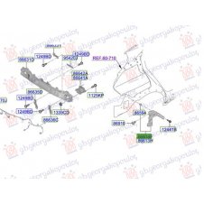 SOPORTE LATERAL DE PLASTICO PARA PARACHOQUE TRASERO (O)