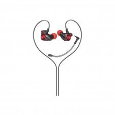 HP DHE-7002 Auriculares Alámbrico gancho de oreja, Dentro de o?do Llamadas/Música Negro, Rojo
