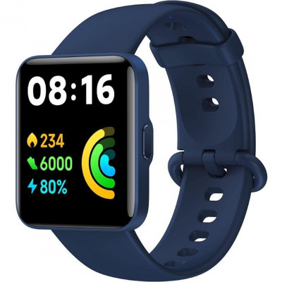 Reloj xiaomi smartwatch redmi watch 2 lite - notificaciones - frecuencia cardiaca - gps - azul