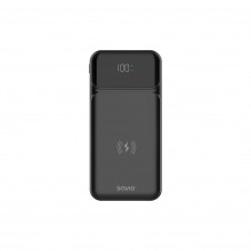 Savio BA-09 batería externa Polímero de litio 37 mAh Cargador inalámbrico Negro