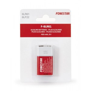 Pila alcalina 9V-6LR61 de 9 V Fonestar F-6LR61