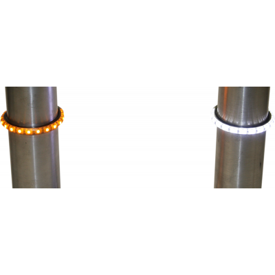Luces LED TruWRAPZ® duales ámbar/blancas para horquilla CUSTOM DYNAMICS TW56AWS