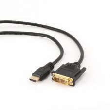 CABLE GEMBIRD HDMI MACHO A DVI MACHO ONE LINK GOLD 0.5M NEGRO CC-HDMI-DVI-0.5M