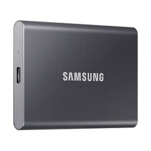 Disco Externo SSD Samsung Portable T7 500GB/ USB 3.2/ Gris