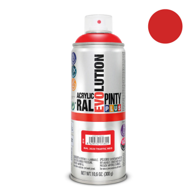 Pintura en spray pintyplus evolution 520 cc ral 3020 rojo tráfico